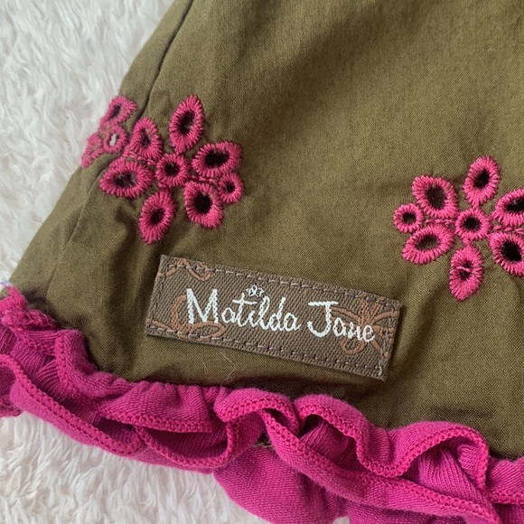 Matilda Jane Enchanted Garden Seabean Mixed Print Tank Top 2 EUC - Picture 10 of 12